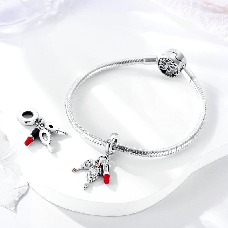 Hapour Store 925 Sterling Silver Charms for Bracelets Necklace European Jewelry Pendant Beads Charm for Women Mom - Image 1